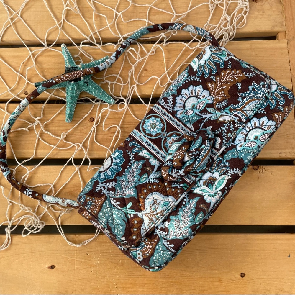 Vera Bradley  Knot Just A Clutch " Java Blue" Handbag/Clutch